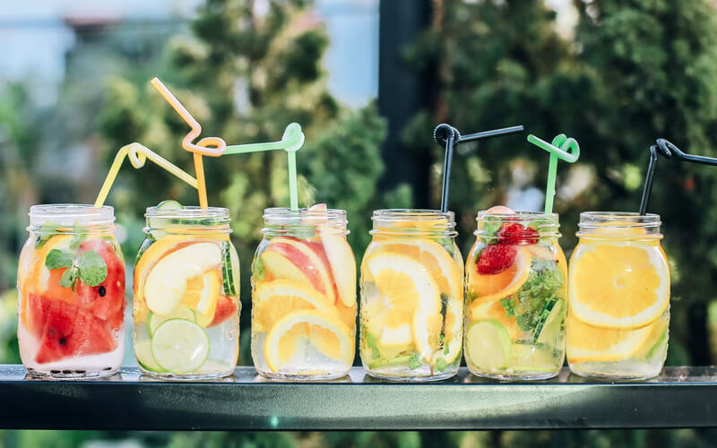 Drinks that can keep you cool in a heatwave like this: