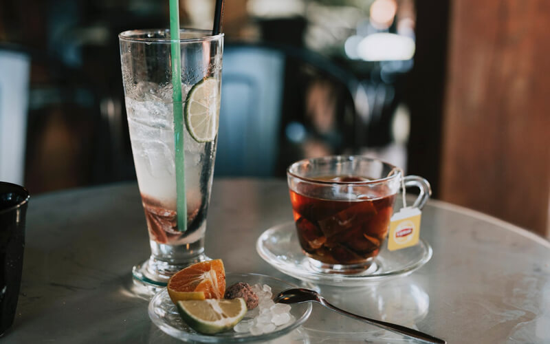 Raspberry Hibiscus Ice Tea