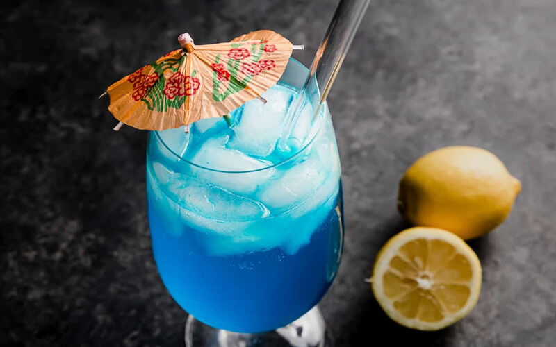 Virgin Blue Lagoon : Refreshing Mocktail Recipes